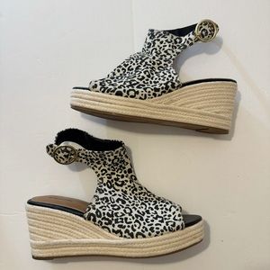 Qupid Wedge Peep Toe Espadrille